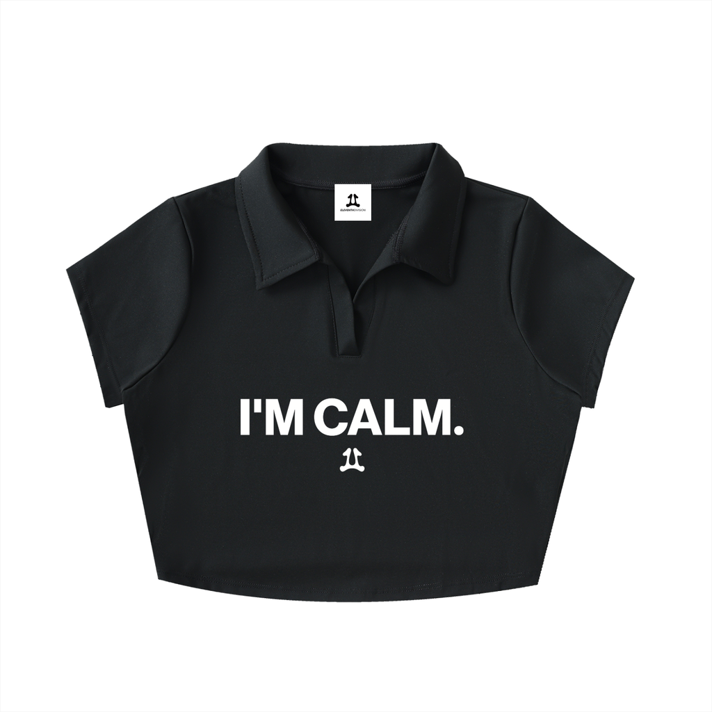 Onyx ‘I’m Calm’ Cropped Polo