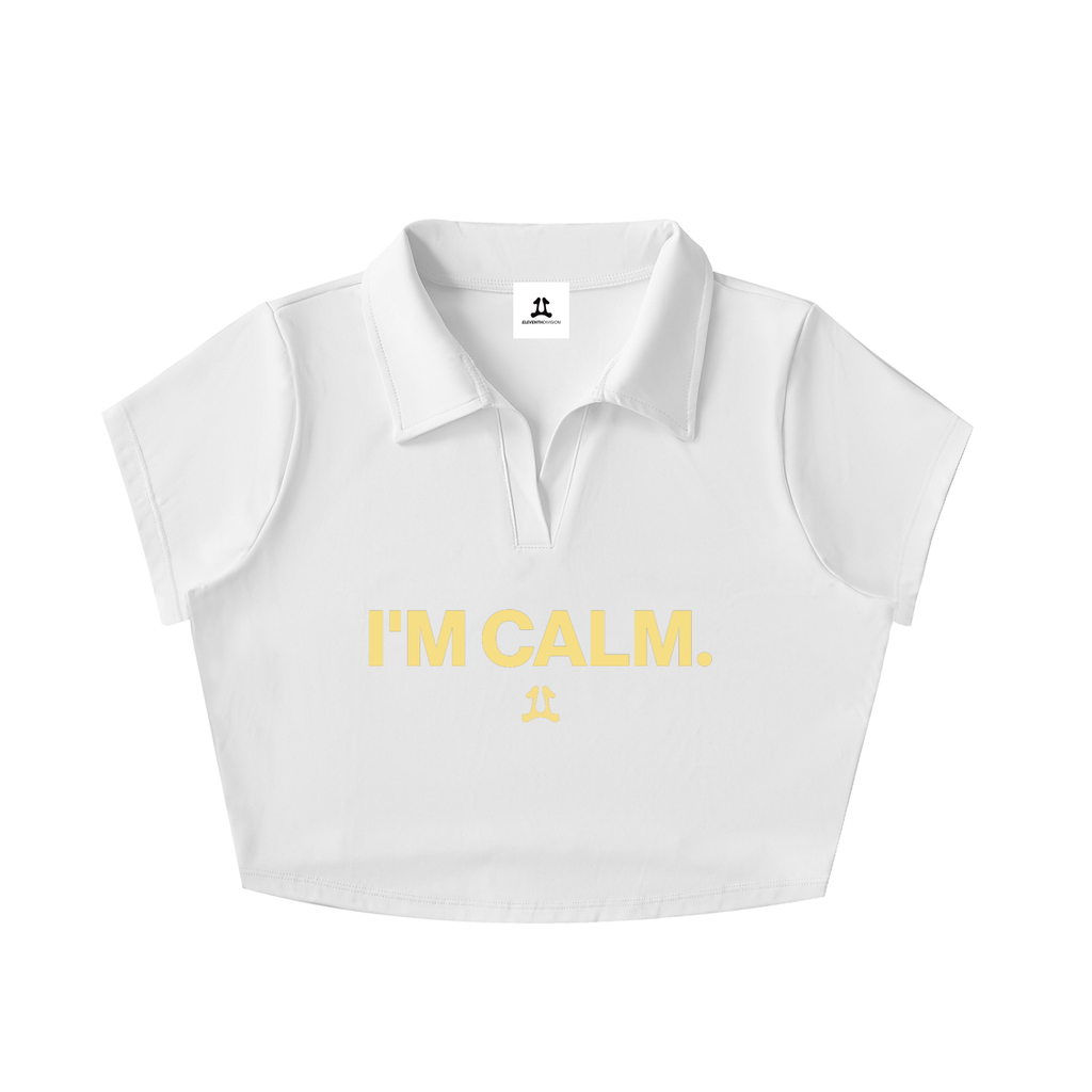 Sunflower ‘I’m Calm’ Cropped Polo